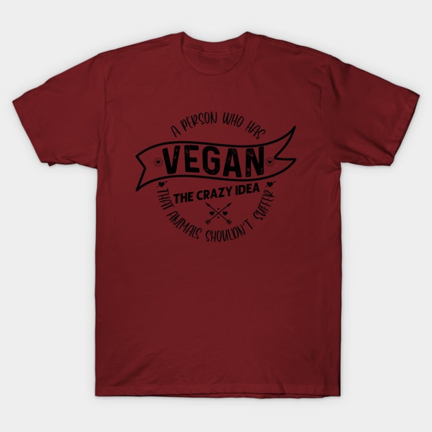 vegan person T-Shirt by quotesTshirts